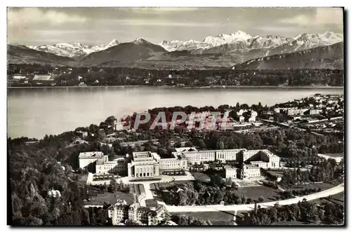 Cartes postales moderne Geneve Palais Des Nations Unies Et Le Mont Blanc