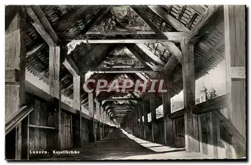 Cartes postales Luzern Kapellbrucke