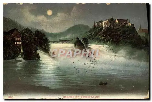 Cartes postales Rheinfall Mit Schilss Laufen