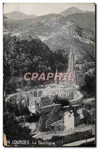 Cartes postales Lourdes La Basilique