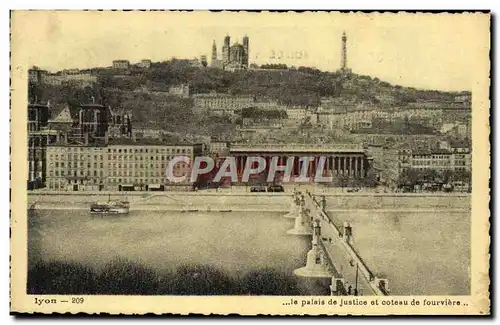 Ansichtskarte AK Le Palais De Justice Et Coteau De Fourviere Lyon