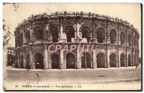 Cartes postales Nimes Les Arenes Vue Exterieure