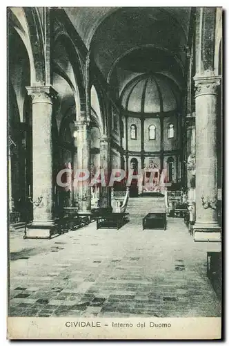 Ansichtskarte AK Cividale Interno Del Duomo