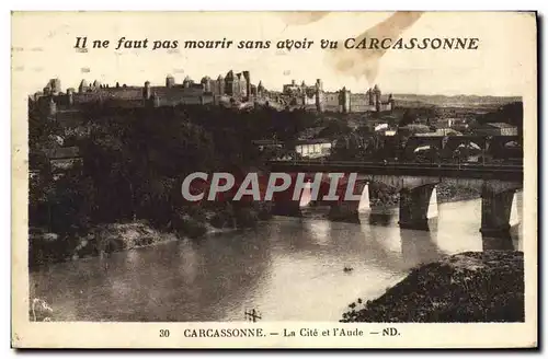 Cartes postales Carcassonne La Cite Et l&#39Aude