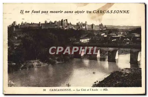 Cartes postales Carcassonne La Cite Et l'Aude
