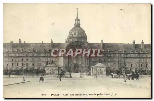 Cartes postales Paris Hotel De Invalides Entree Principale
