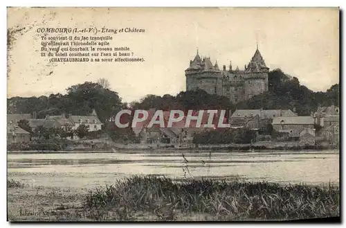 Cartes postales Combourg Etang Et Chateau