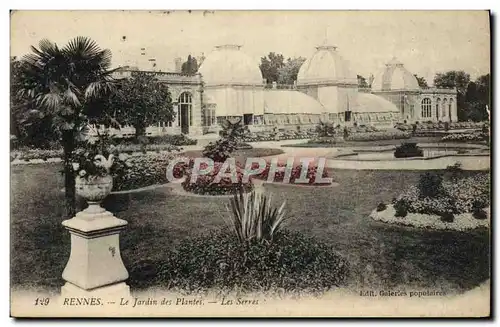 Ansichtskarte AK Rennes Le Jardin Des Plantes Les Serres