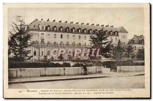 Cartes postales Rennes Faculte Des Lettres Ancien Couvent Des Carmelites