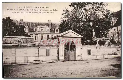 Cartes postales Rennes Faculte De Droit Ancien palais abbatial de St Melaine