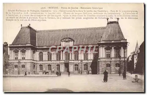 Cartes postales Rennes Palais De Justice