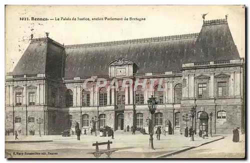 Ansichtskarte AK Rennes Le Palais De Justice ancien Parlement De Bretagne