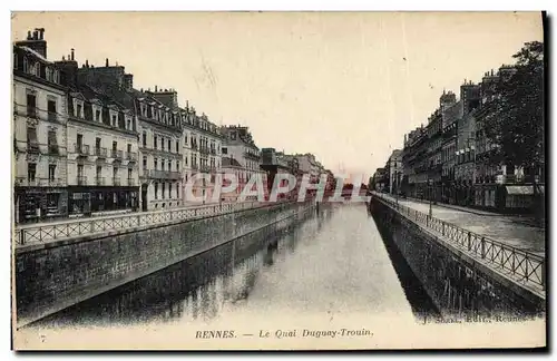 Cartes postales Rennes Le Quai Duguay Trouin