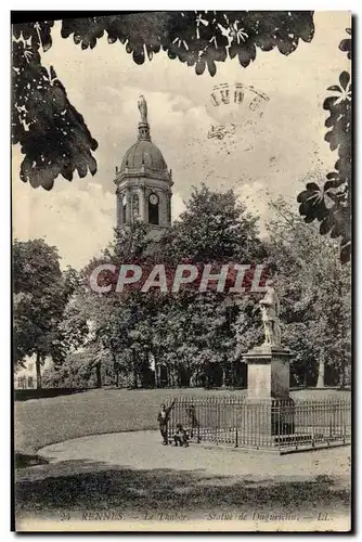 Cartes postales Rennes Le Statue De Duguesclin Le Thabor