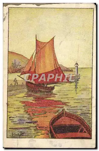 Cartes postales Fantaisie Bateau