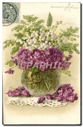 Cartes postales Fantaisie Fleurs