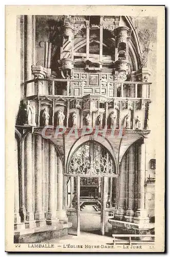 Cartes postales Lamballe Eglise Notre Dame Le jube