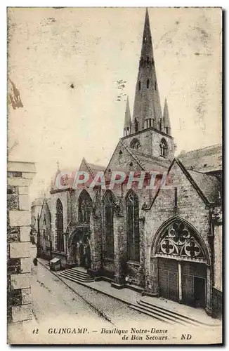 Ansichtskarte AK Guingamp Basilique Notre Dame de Bon Secours