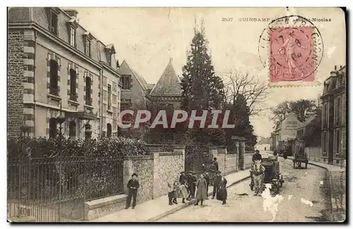 Cartes postales Guingamp Rue Saint Nicolas Enfants