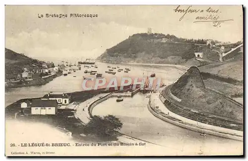Ansichtskarte AK Le Legue Saint Brieuc Entree du port et du bassin a flot