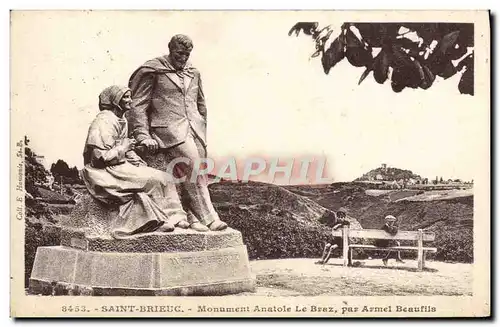 Cartes postales Saint Brieuc Monument Anatole le Braz Par Armel Beaufils