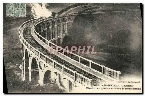 Cartes postales Saint Brieuc Cesson Viaduc en Pleine Courbe a Douvenant