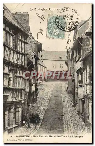 Cartes postales Saint Brieuc Rue Fardel Hotel Des Ducs de Bretagne