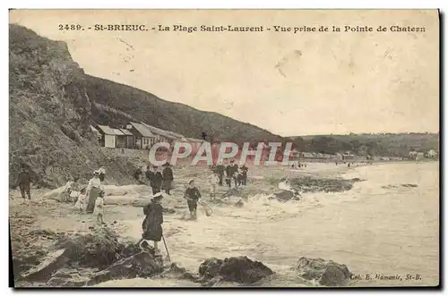 Cartes postales Saint Brieuc La Plage Saint Laurent Vue Prise de la Pointe de Chatern