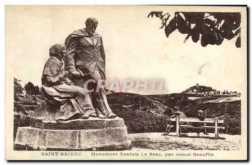 Cartes postales Saint Brieuc Monument Anatole Le Braz Par Armel beaufils