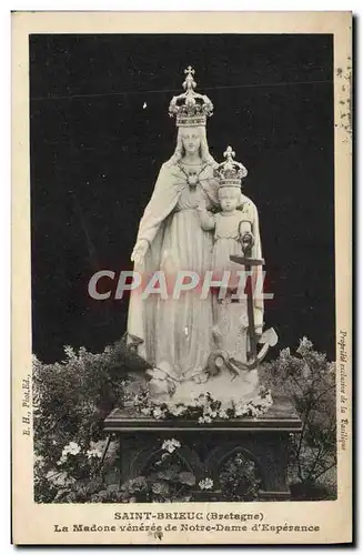 Ansichtskarte AK Saint Brieuc La madone veneree de Notre Dame d&#39Esperance