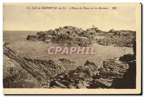 Ansichtskarte AK Ile de Brehat L&#39anse du phare et les rochers