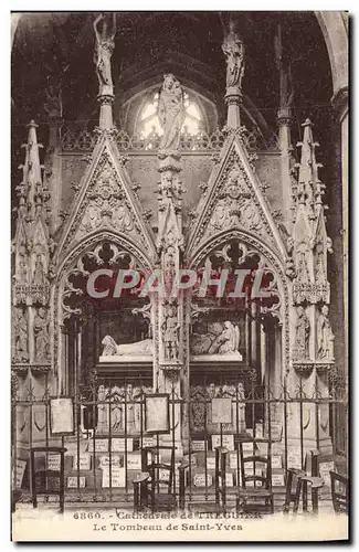 Ansichtskarte AK Treguier Cathedrale Le Tombeau de Saint Yves