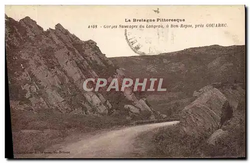 Cartes postales Gorges sauvages du Longeau a Bon repos pres Gouarec