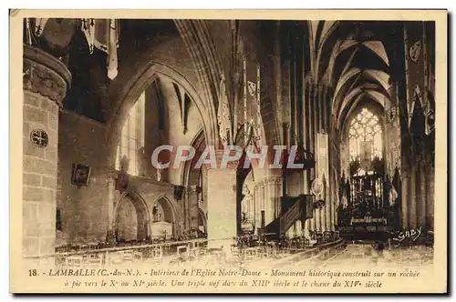 Ansichtskarte AK Lamballe Interieur de L&#39Eglise Notre Dame