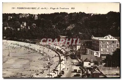 Cartes postales Perros Guirec Plage de Trestraou