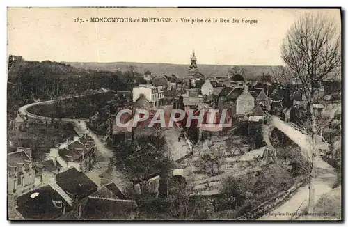 Ansichtskarte AK Moncontour de Bretagne Vue Prise de la Rue des Forges