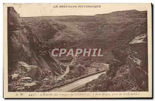 Cartes postales L&#39entree des gorges de Longeau a Bon Repos pres de Gouarec