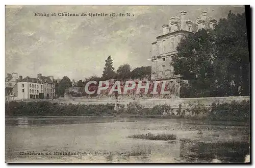 Cartes postales Quintin Etang et Chateau