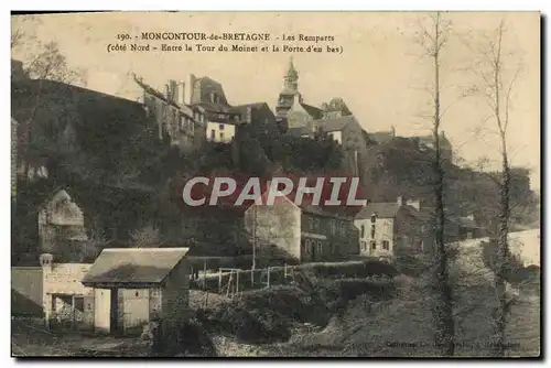 Cartes postales Moncontour de Bretagne Cote Nord Entre la Tour du Moinet et la porte d&#39en bas