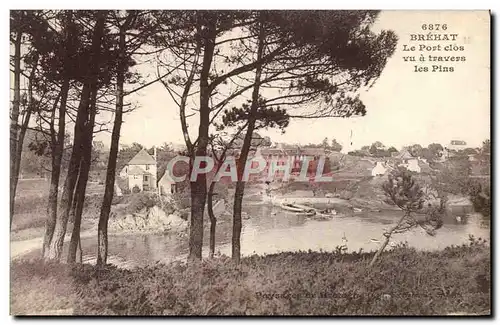 Cartes postales Brehat Le Port Clos Vu a Travers Les Pins
