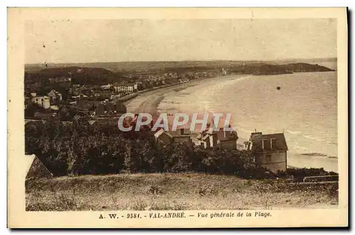 Ansichtskarte AK Val Andre Vue generale de la Plage