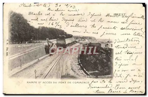 Cartes postales Brest Rampe d'acces du port du commerce