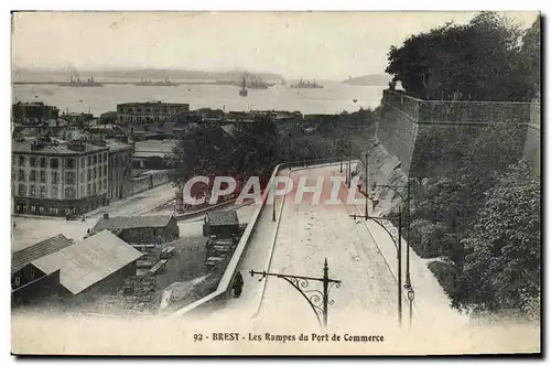 Ansichtskarte AK Brest Les Rampes du Port du Commerce