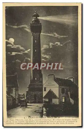 Cartes postales Saint Guenole Le phare d&#39Eckmuhl Hotel du phare