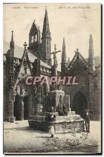 Cartes postales Calvaire De Notre Dame Du Fologet Enfants