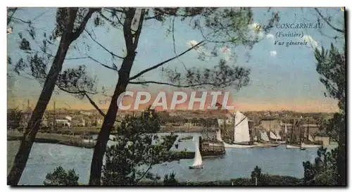 Cartes postales Concarneau Vue Generale Bateaux