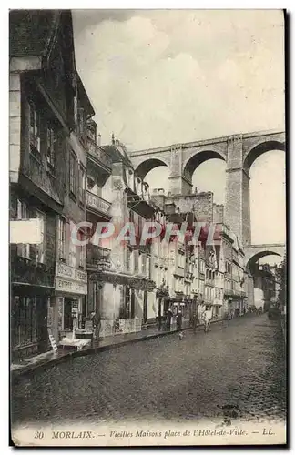 Cartes postales Morlaix Vieilles Maisons Place de L&#39Hotel de Ville