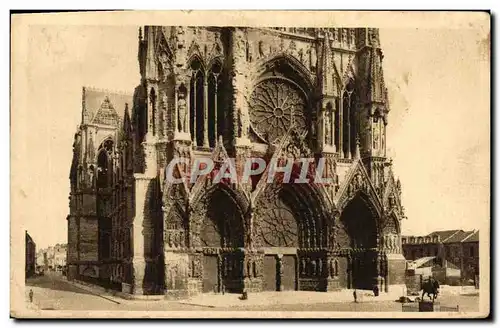 Cartes postales Reims La Cathedrale Le Portail