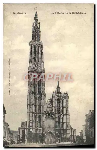 Cartes postales Anvers La Fleche de la Cathedrale