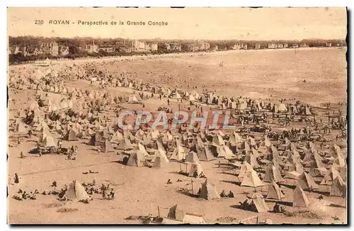 Cartes postales Royan Perspective de la Grande Conche